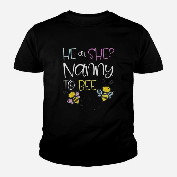 He Or She Nanny To Bee Future Grandma To Be Kid T-Shirt
