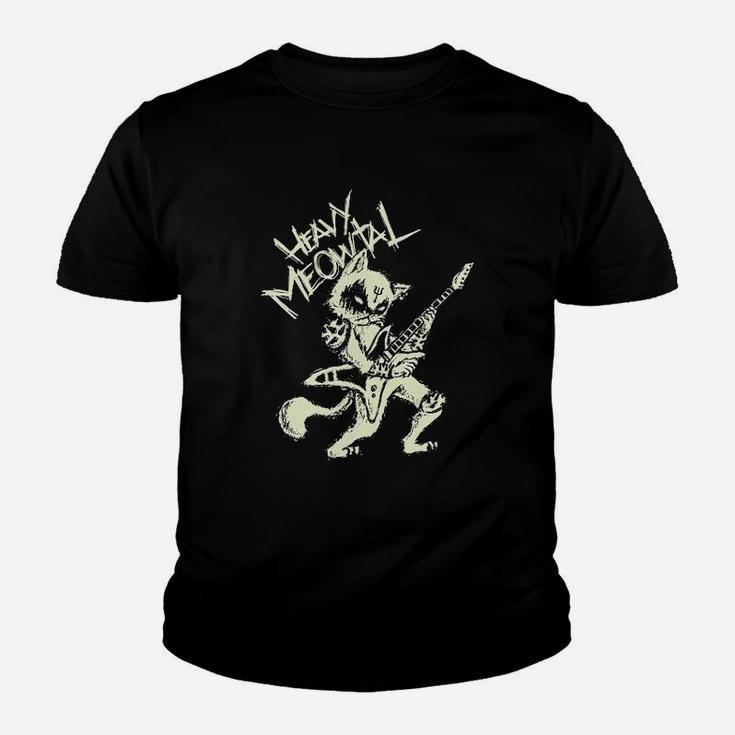 Heavy Meowtal Guitar, cats lover, gifts for cats, gifts for cat owners Kid T-Shirt