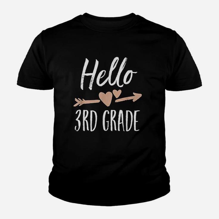 Hello 3rd Grade Back To School First Day Teacher Student Kid T-Shirt