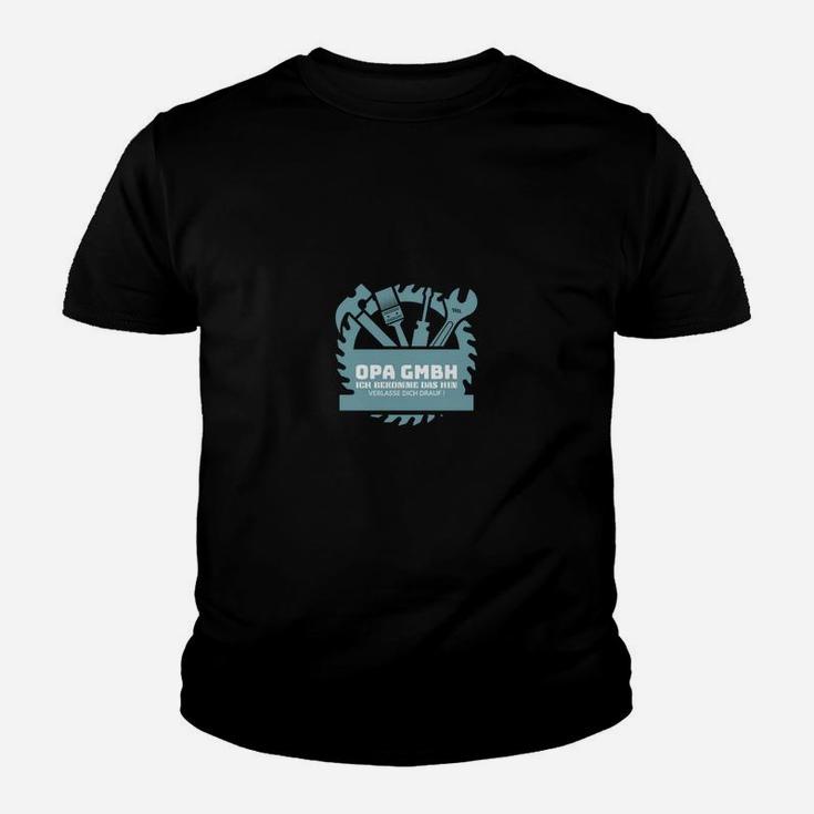 Herren Grafik Kinder Tshirt Schwarz mit Abstraktem Design, Modernes Print-Kinder Tshirt