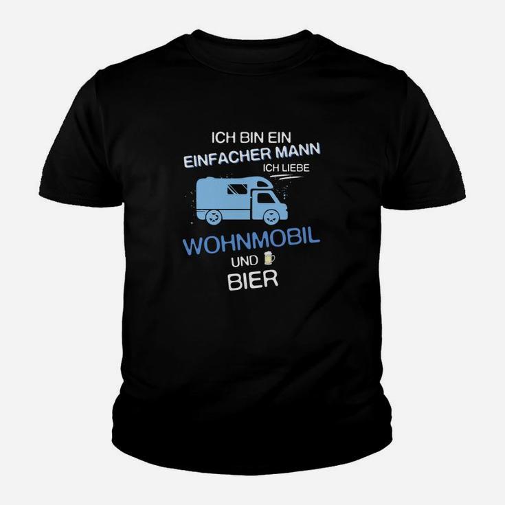 Herren Kinder Tshirt Einfacher Mann: Wohnmobil & Bier, Lustige Sprüche