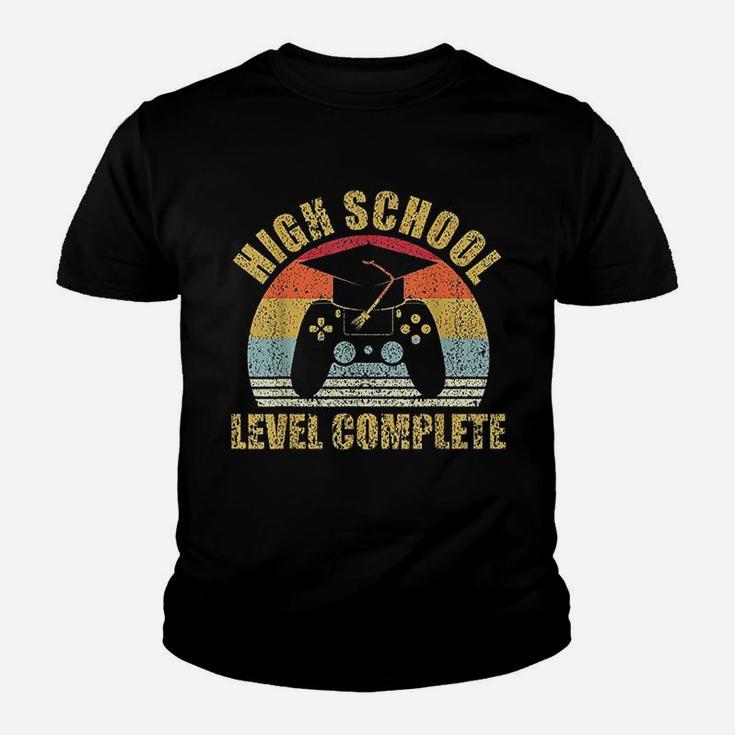 High School Graduation Level Complete Gamer Graduation Kid T-Shirt