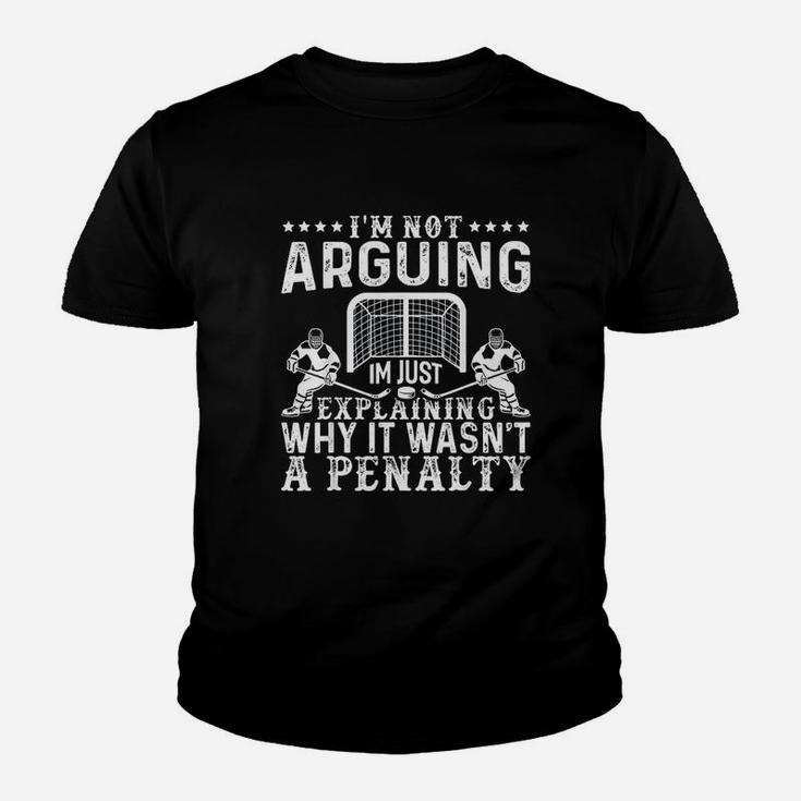 Hockey Player Arguing Gift Funny Ice Hockey Youth T-shirt