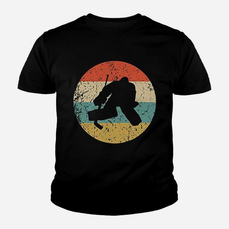 Hockey Vintage Retro Hockey Goalie Kid T-Shirt