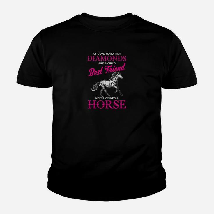 Horses Are A Girls Best Friend Funny, best friend gifts Kid T-Shirt