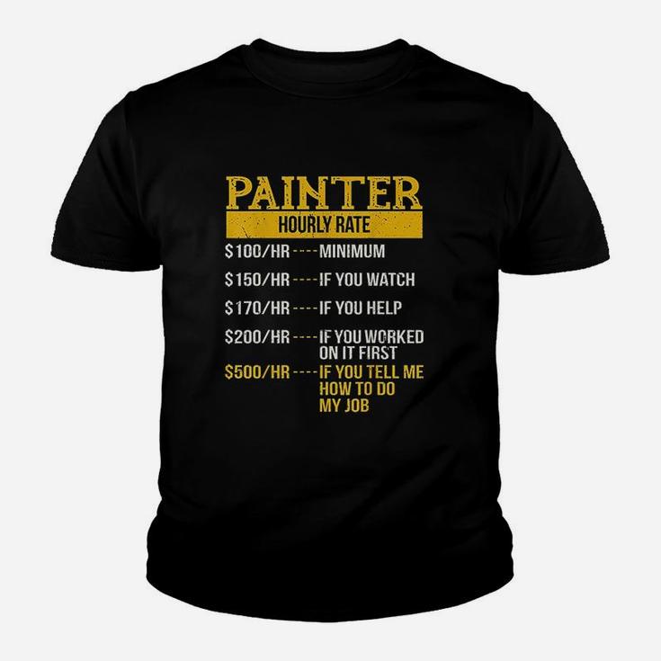 Hourly Rate For Painters And Decorators Handyman Kid T-Shirt