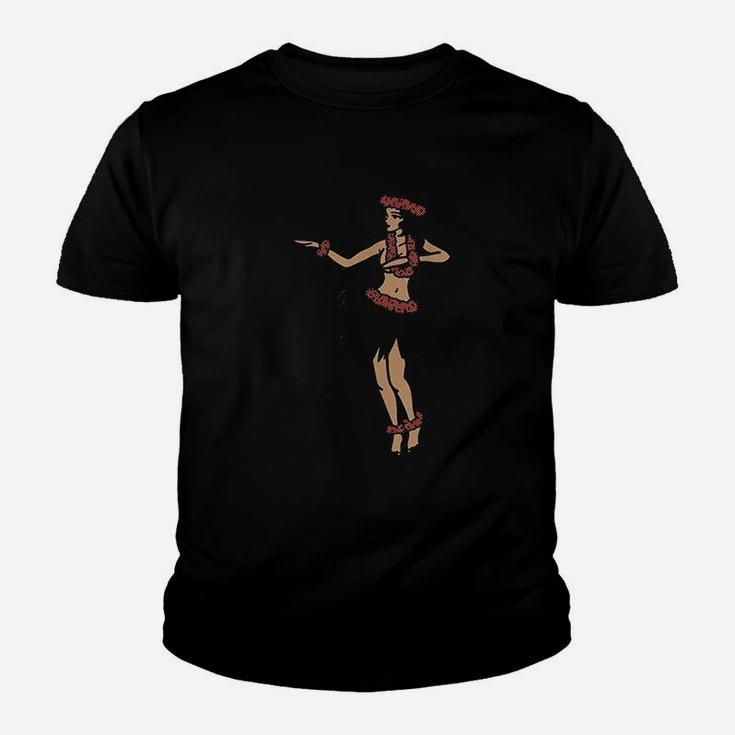 Hula Dancer Girl Vintage Kid T-Shirt