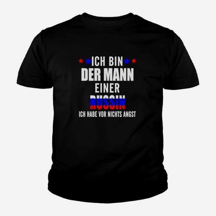 Humorvolles Herren Kinder Tshirt Mann einer Russin mit witzigem Spruch