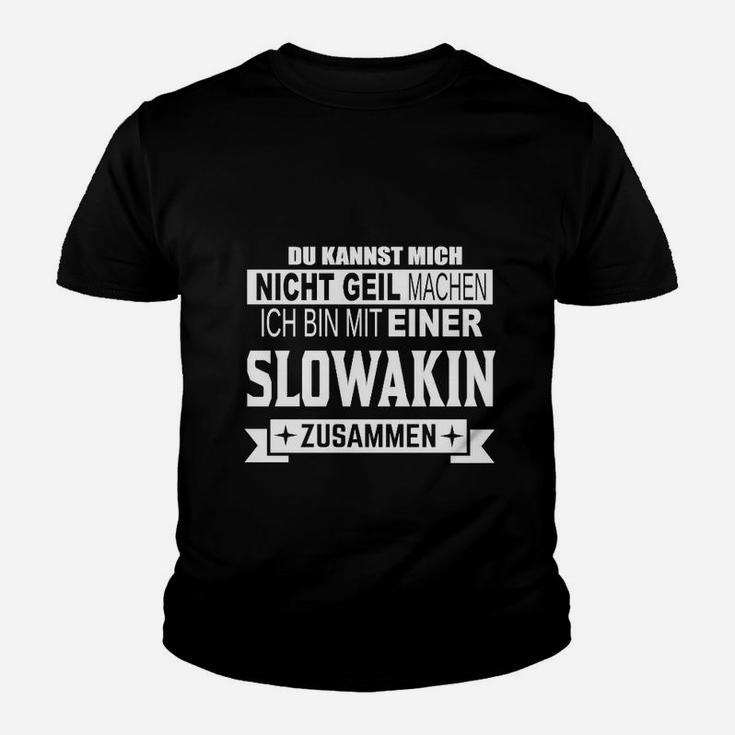 Humorvolles Slowakin-Partnerschaft Kinder Tshirt, Witziges Statement-Design