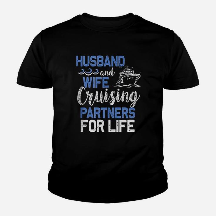 Husband And Wife Cruising Partners For Life Funny Cruise Kid T-Shirt