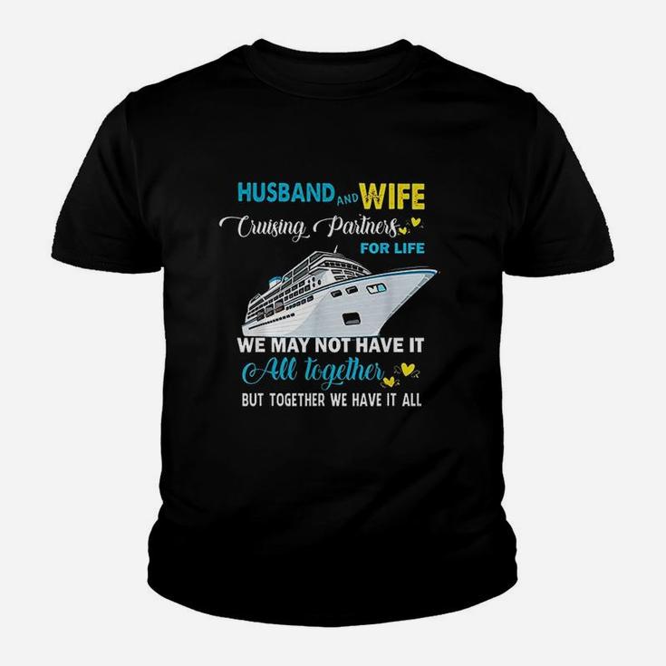 Husband And Wife Cruising Partners For Life Kid T-Shirt