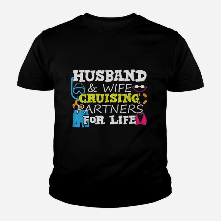 Husband And Wife Cruising Partners For Life Vacation Kid T-Shirt