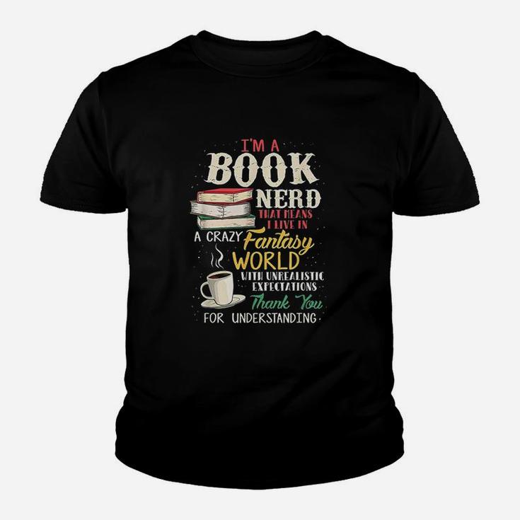 I Am A Book Nerd Book Lover Kid T-Shirt