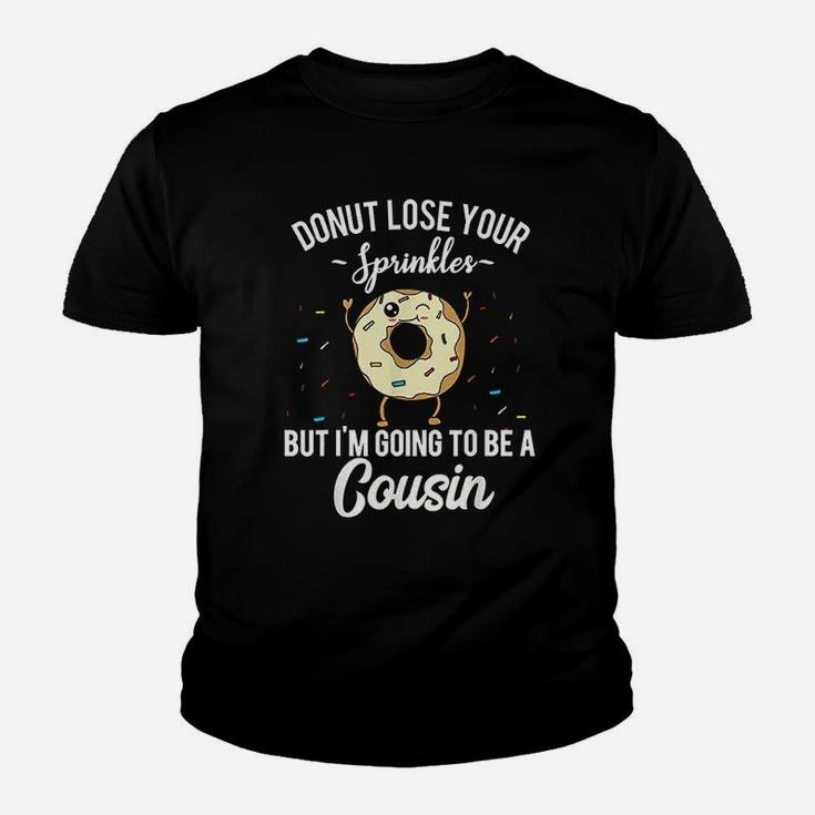 I Am Going To Be A Cousin Funny Donut Pregnancy Announcement Youth T-shirt