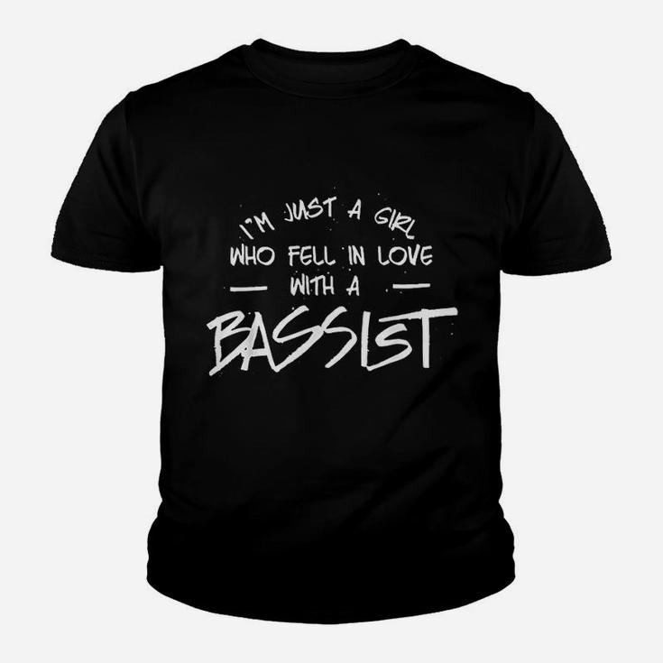 I Am Just A Girl Who Fell In Love With A Bassist Bass Guitar Kid T-Shirt