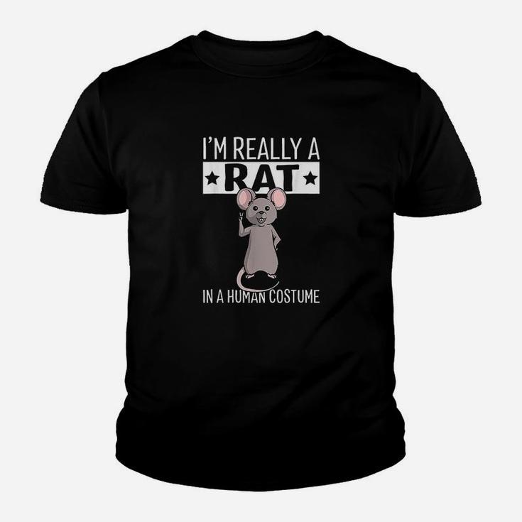 I Am Really A Rat In A Human Costume Halloween Kid T-Shirt