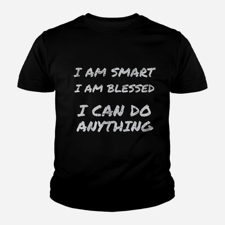 I Am Smart And Blessed Inspirational Quote Youth T-shirt