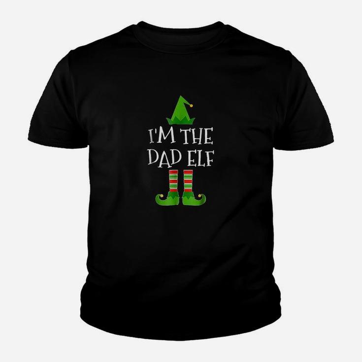 I Am The Dad Elf Matching Family Group Christmas Kid T-Shirt