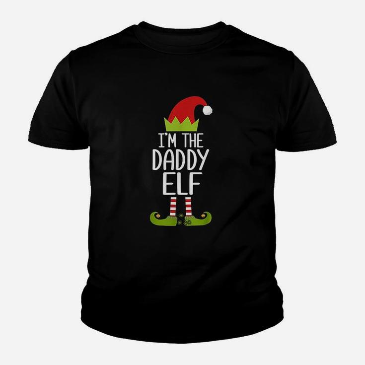 I Am The Daddy Elf Matching Christmas Family Kid T-Shirt