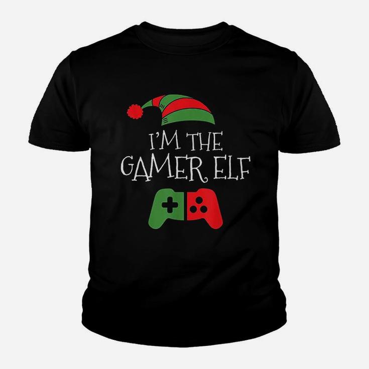 I Am The Gamer Elf Matching Family Funny Christmas Kid T-Shirt
