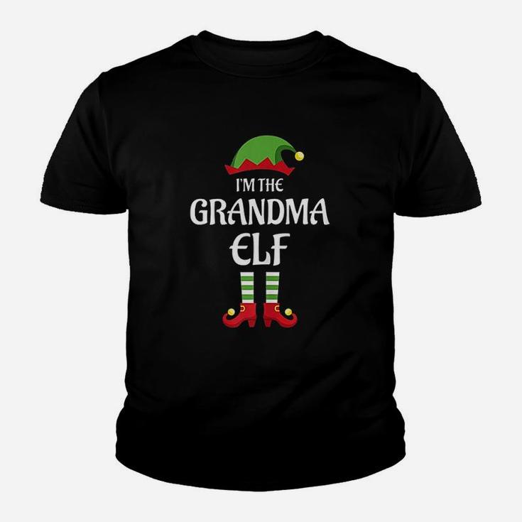 I Am The Grandma Elf Christmas Kid T-Shirt