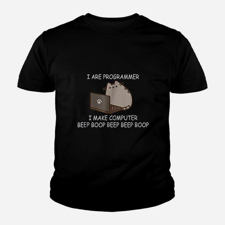 I Are Programmer I Make Computer Funny Cat Kid T-Shirt
