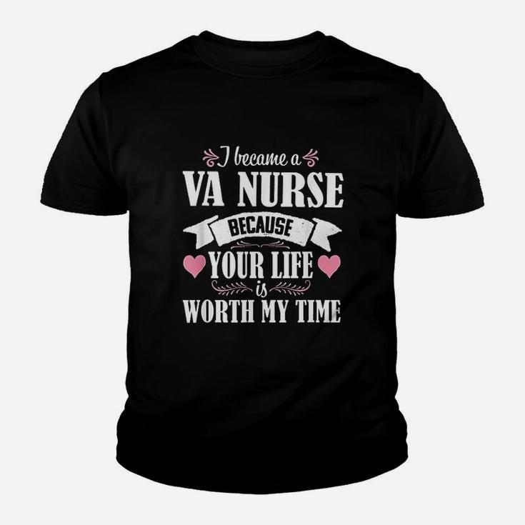 I Became A Va Nurse, funny nursing gifts Kid T-Shirt