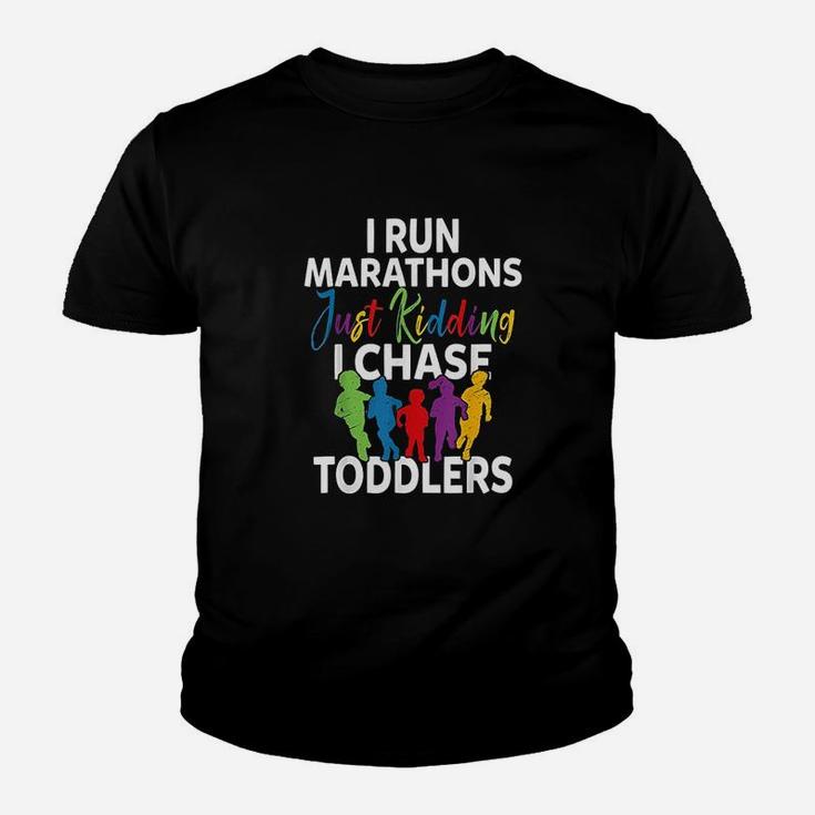 I Chase Toddlers For Preschool Daycare Teachers Kid T-Shirt