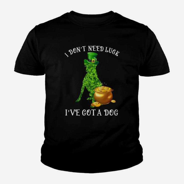 I Do Not Need Luck I Have Got A Boxer Shamrock St Patricks Day Dog Lovers Kid T-Shirt