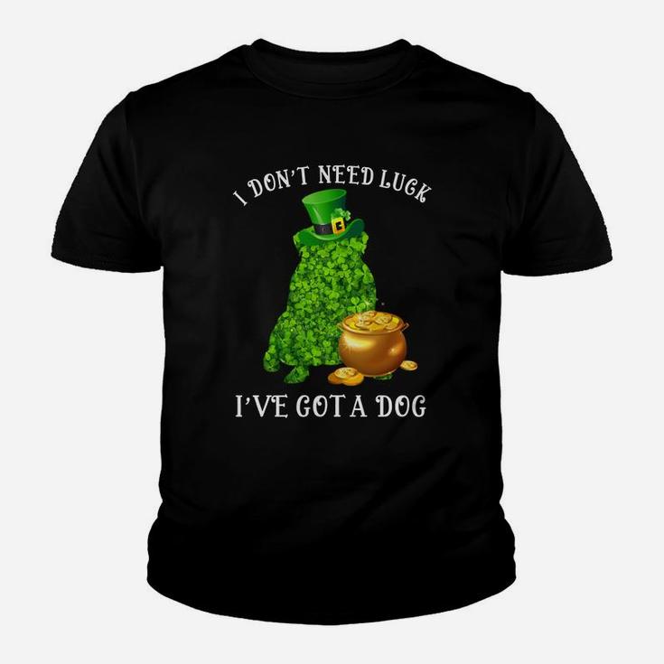 I Do Not Need Luck I Have Got A Pug Shamrock St Patricks Day Dog Lovers Kid T-Shirt