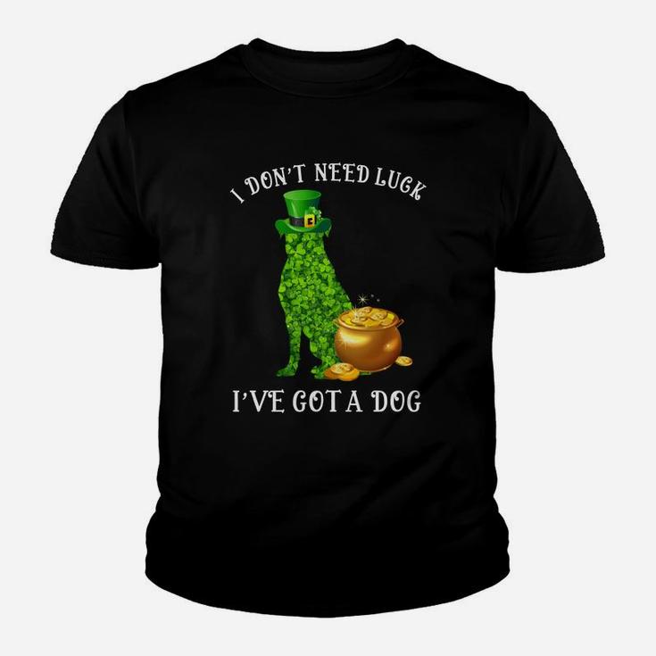 I Do Not Need Luck I Have Got A Rottweiler Shamrock St Patricks Day Dog Lovers Kid T-Shirt