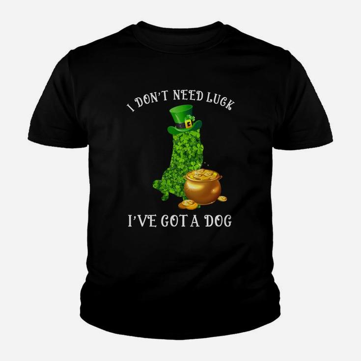 I Do Not Need Luck I Have Got A Saint Bernard Shamrock St Patricks Day Dog Lovers Kid T-Shirt