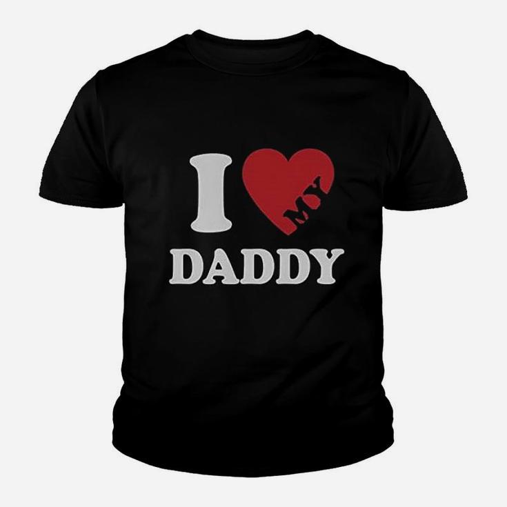 I Heart Love My Daddy Boy Girl Gift For Father Kid T-Shirt