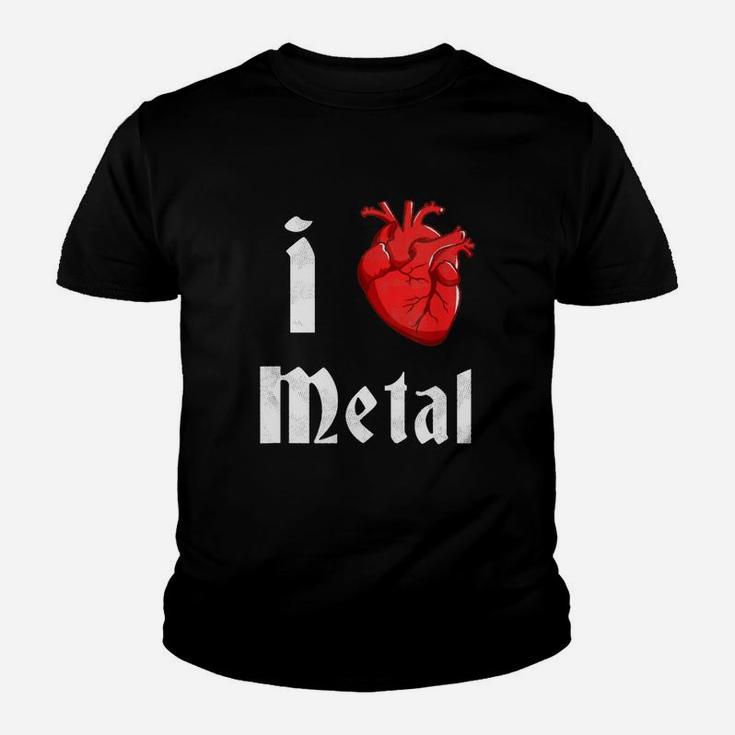 I Heart Metal Funny Shirts Kid T-Shirt