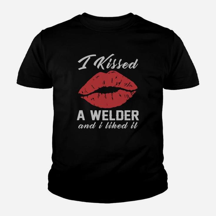 I Kissed A Welder And I Liked It Kid T-Shirt