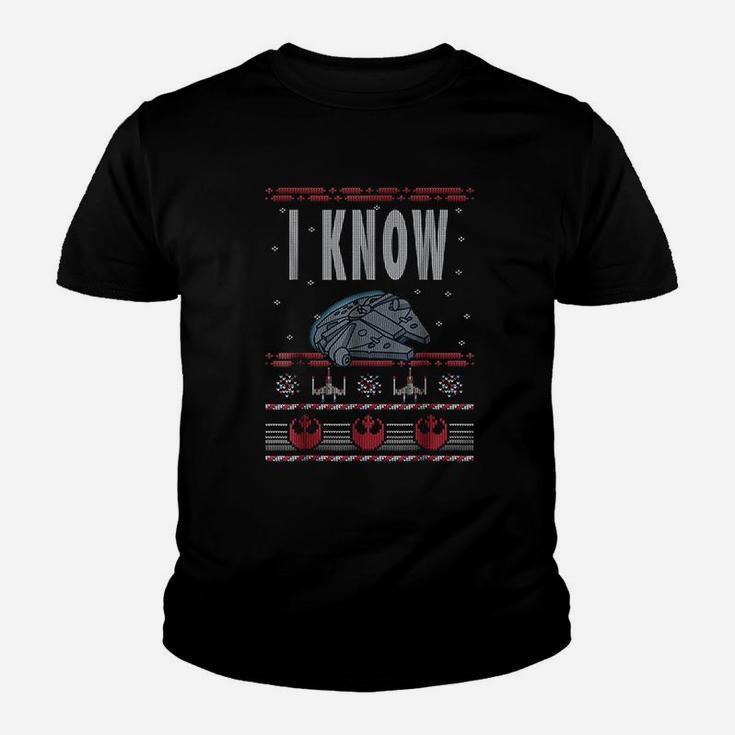 I Know Ugly Christmas Sweater Kid T-Shirt