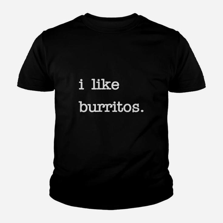 I Like Burritos Funny Mexican Burritos Lover Kid T-Shirt