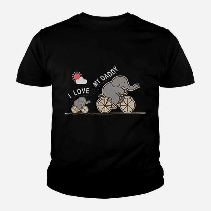 I Love Daddy Elephant Kid T-Shirt