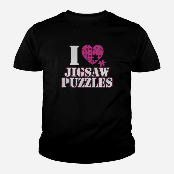 I Love Jigsaw Puzzles Shirt T-shirt Kid T-Shirt