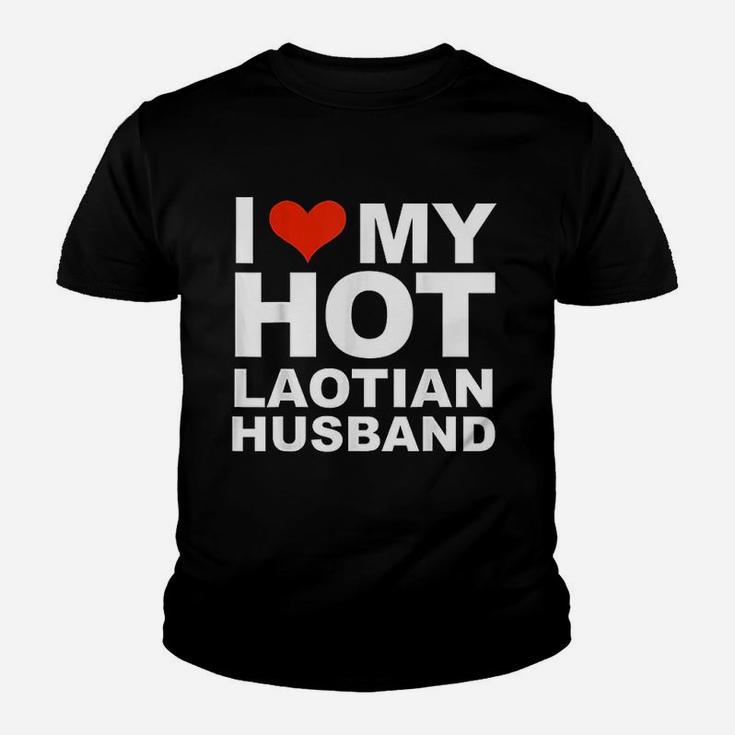 I Love My Hot Laotian Husband Married Wife Marriage Kid T-Shirt