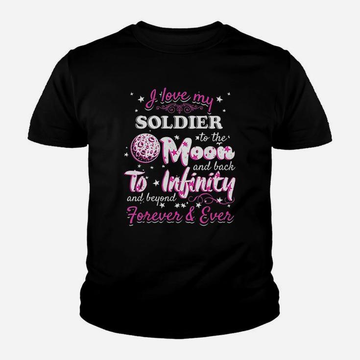 I Love My Soldier Army Wife Kid T-Shirt