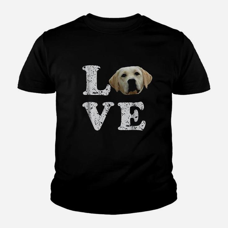 I Love My Yellow Lab Labrador Retriever Dog Kid T-Shirt