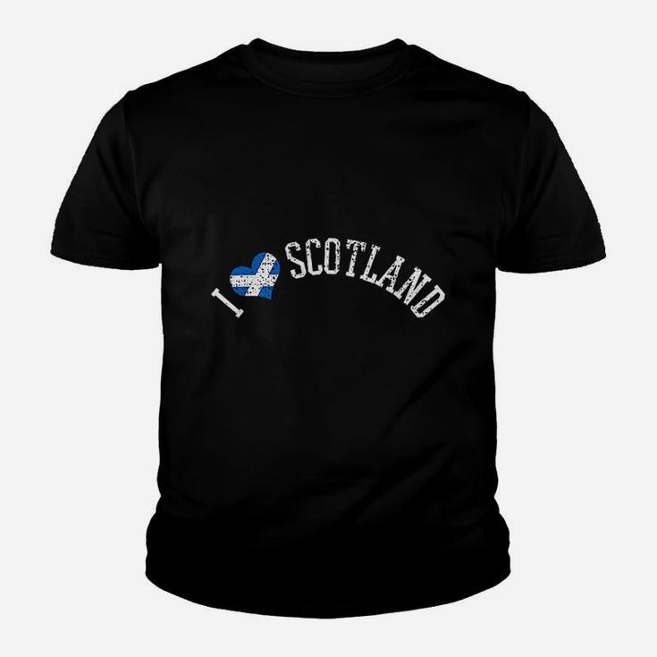 I Love Scotland Vintage Scottish Souvenirs Gift Vacation Kid T-Shirt