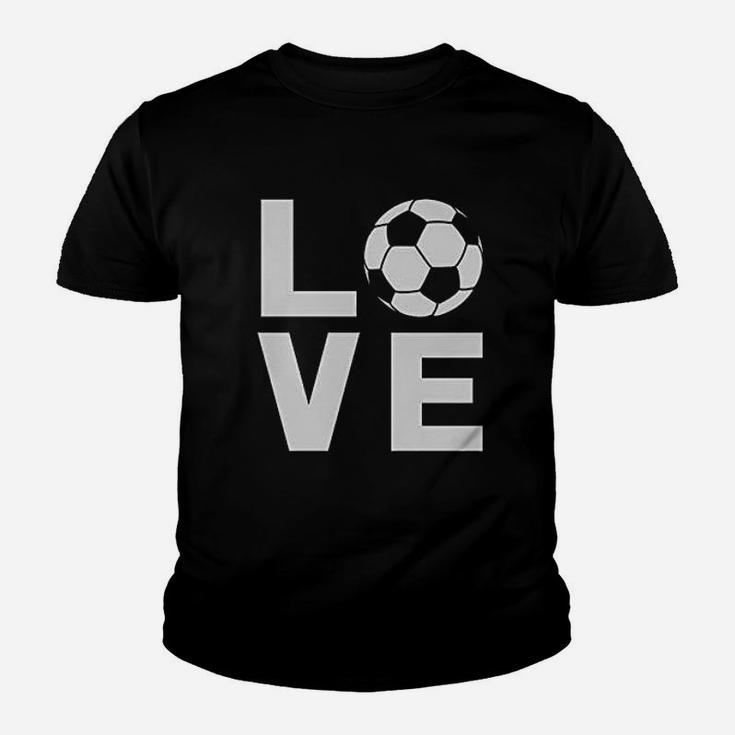 I Love Soccer Gift For Soccer Players Fans Kid T-Shirt