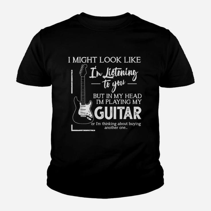 I Might Look Like I Am Listening To You Music Guitar Kid T-Shirt
