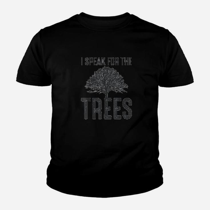 I Speak For The Trees Earth Day Climate Change Kid T-Shirt