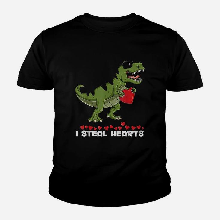 I Steal Hearts T Rex Valentines Day Funny Boys Girls Kids Kid T-Shirt