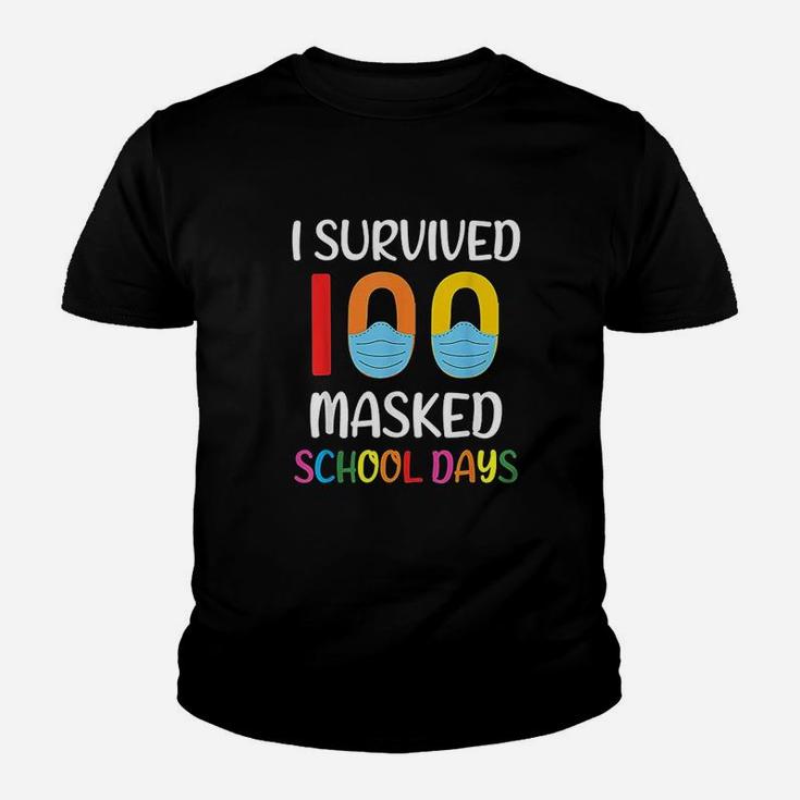 I Survived 100 School Days Gift For Teacher Kid T-Shirt