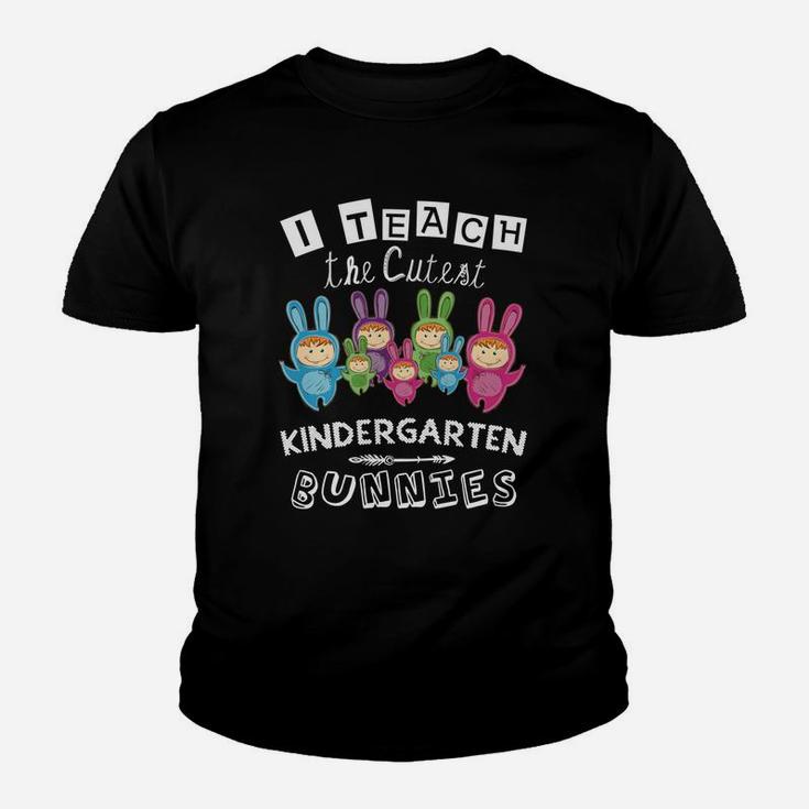 I Teach The Cutest Kindergarten Teacher Easter Day Kid T-Shirt