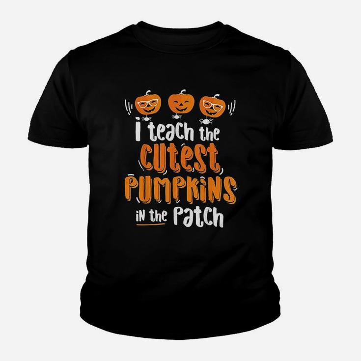 I Teach The Cutest Pumpkins In The Patch Halloween Kid T-Shirt
